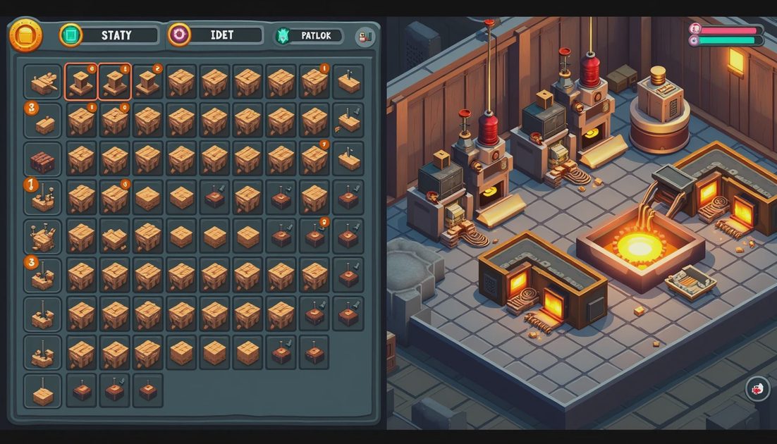 survival game storage full but machines still idle in pure in-game UI