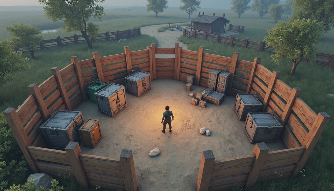 automated survival base shown in pure in-game view