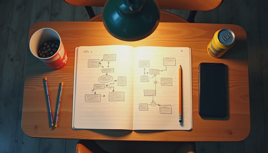 Hand drawn plan showing games that respect your time start with a clear loop