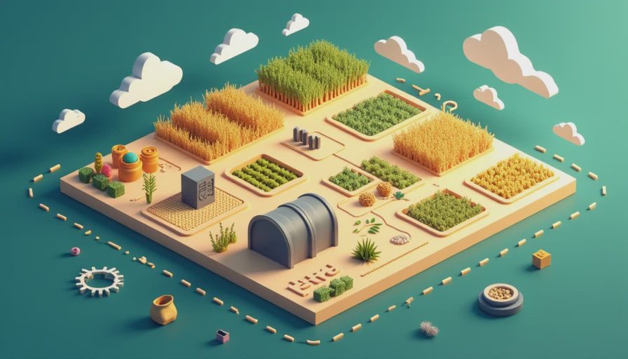 Visual context for farthest frontier crop rotation